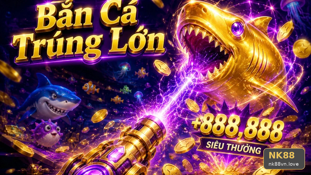 Khởi động bàn bắn cá đến khi guồng slot kích hoạt nổ hũ NK88